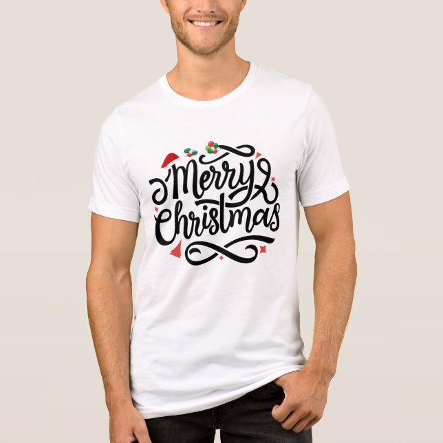 Merry Christmas-61039 Tri-Blend Shirt (Front)