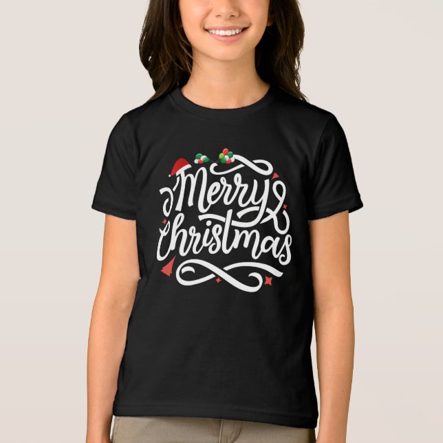 Merry Christmas-61039 Tri-Blend Shirt (Front)