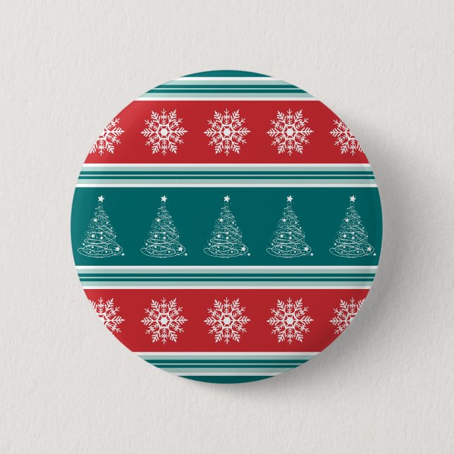 Merry Christmas 6 Cm Round Badge (Front)