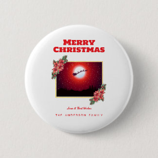 Merry Christmas 6 Cm Round Badge