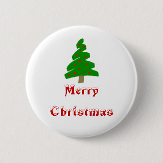 Merry Christmas 6 Cm Round Badge