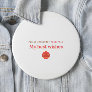 Merry Christmas 6 Cm Round Badge
