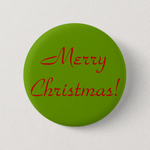 Merry Christmas! 6 Cm Round Badge