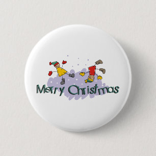 Merry Christmas 6 Cm Round Badge