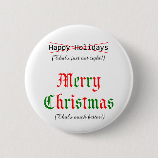 Merry Christmas 6 Cm Round Badge