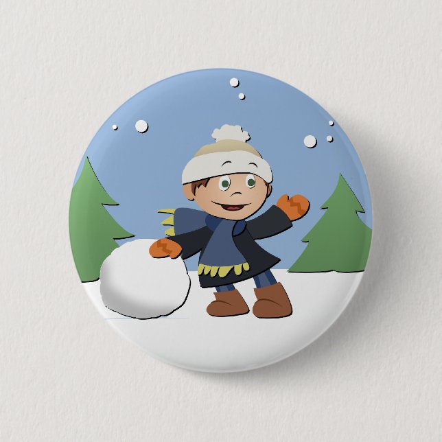 Merry Christmas 6 Cm Round Badge (Front)