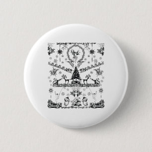 Merry Christmas 6 Cm Round Badge