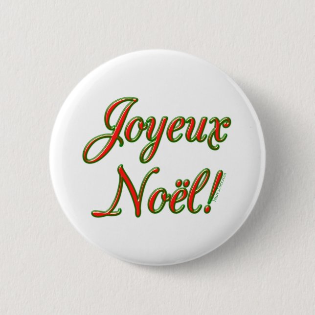 Merry Christmas 6 Cm Round Badge (Front)