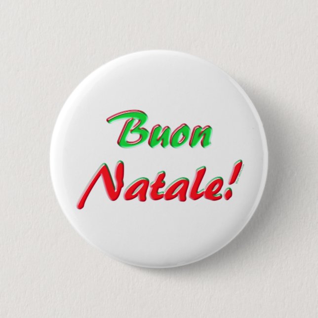 Merry Christmas 6 Cm Round Badge (Front)