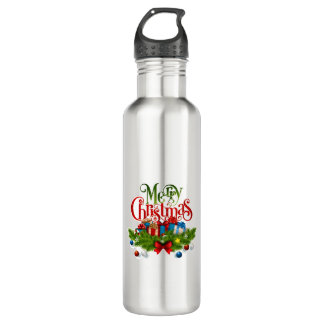 merry christmas 710 ml water bottle