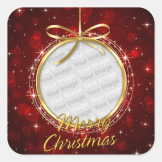 Merry Christmas 76 Options Square Sticker