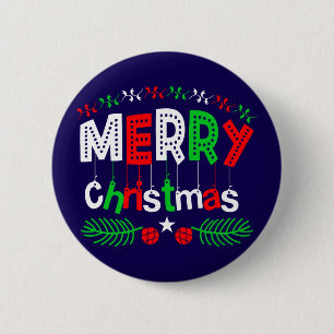 Merry Christmas-85923 6 Cm Round Badge