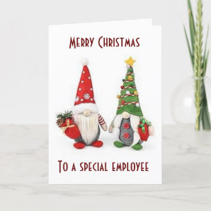 MERRY CHRISTMAS *A SPECIAL EMPLOYEE** HOLIDAY CARD