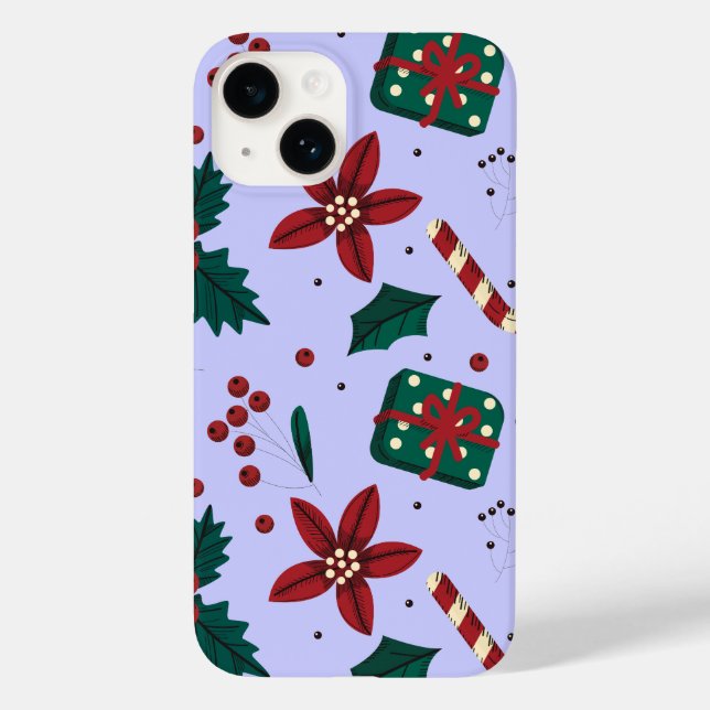 Merry Christmas Abstract Pattern Case-Mate iPhone Case (Back)