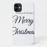 Merry Christmas add name text custom family gift