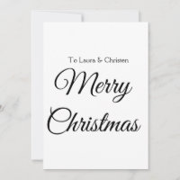 Merry Christmas add name text custom family gift