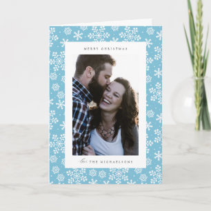 Merry Christmas ADD YOUR FAMILY PHOTO Holiday Ca Card