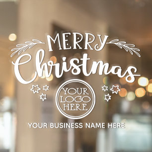 Merry Christmas add your logo and business name
