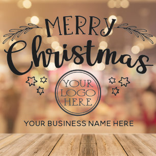 Merry Christmas add your logo and business name