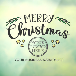 Merry Christmas add your logo and business name