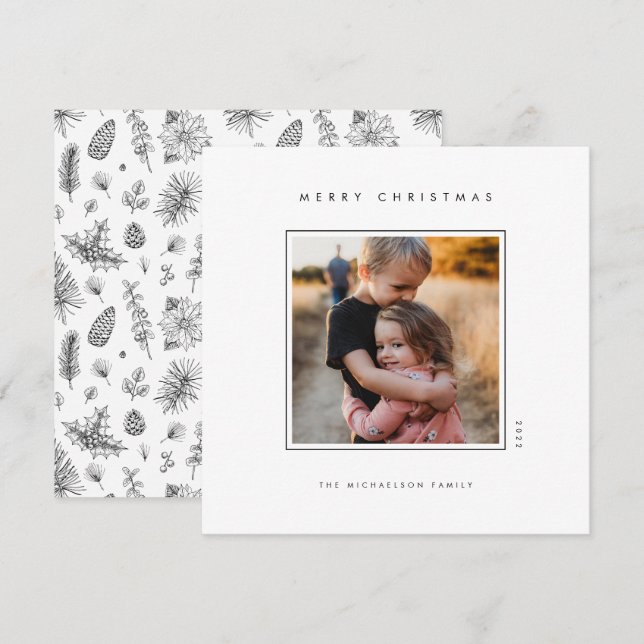 MERRY CHRISTMAS Add Your Photo (Front/Back)