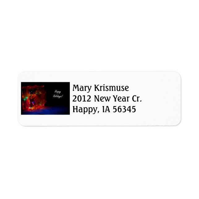 Merry Christmas Address Label (Front)