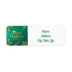 *MERRY CHRISTMAS* ADDRESS LABEL