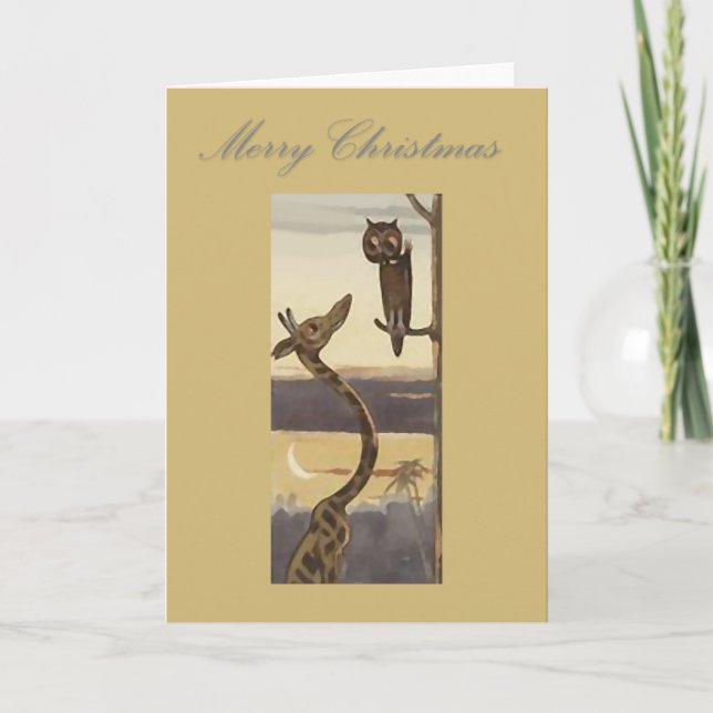 Merry Christmas Africa style. Safari Xmas Cards (Front)