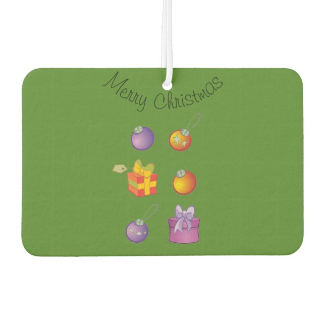 Merry Christmas Air Fresheners (Front)