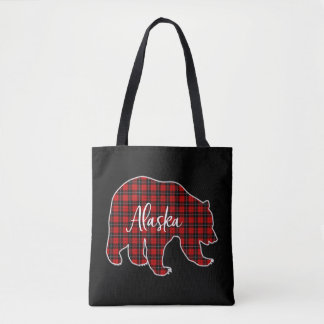 Merry Christmas Alaska Festive Xmas Retro Sunset Tote Bag