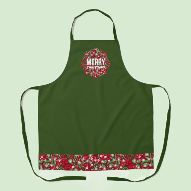 Merry Christmas All-Over Print Apron (Creator Uploaded)