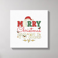 Merry Christmas All Santa Hat Lightning Stars