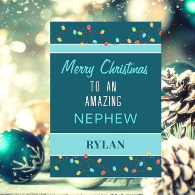 Merry Christmas amazing nephew card (Creator Uploaded)