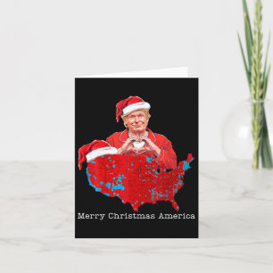 Merry Christmas America Donald Trump Coverage Xmas Card