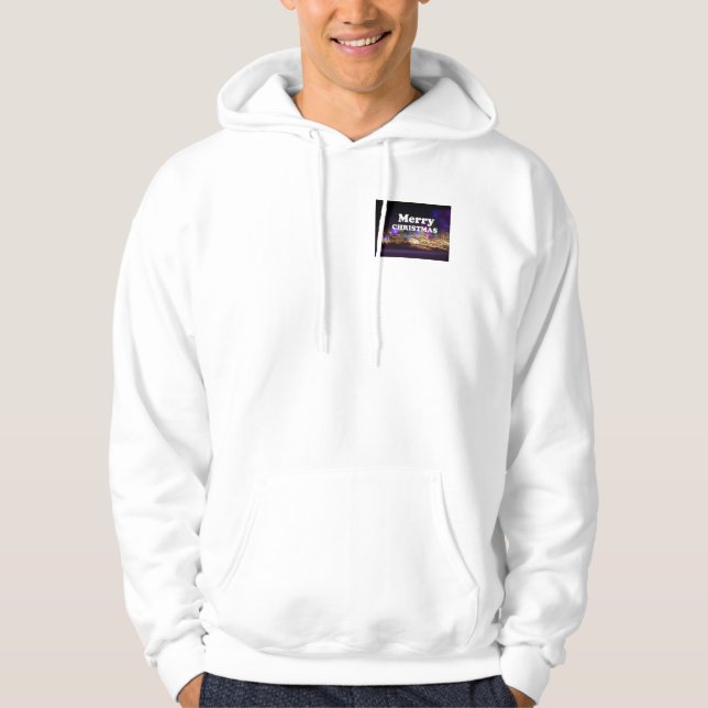 Merry Christmas and a Happy New Year Greetings Hoodie (Front)