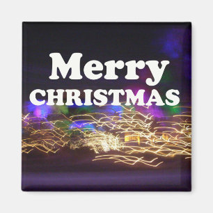 Merry Christmas and a Happy New Year Greetings Magnet