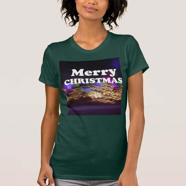Merry Christmas and a Happy New Year Greetings T-Shirt (Front)