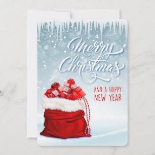 Merry Christmas and a Happy New Year Holiday Card