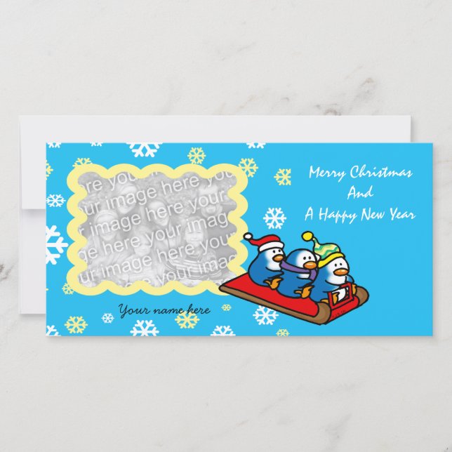 Merry Christmas And A Happy New Year Holiday Card (Front)