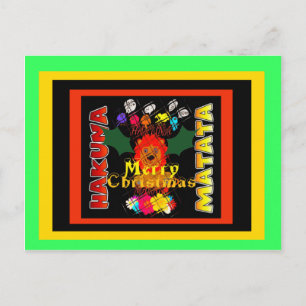 Merry Christmas and a Happy New Year Holiday Postcard