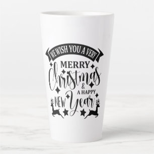 Merry Christmas and a Happy New Year Latte Mug