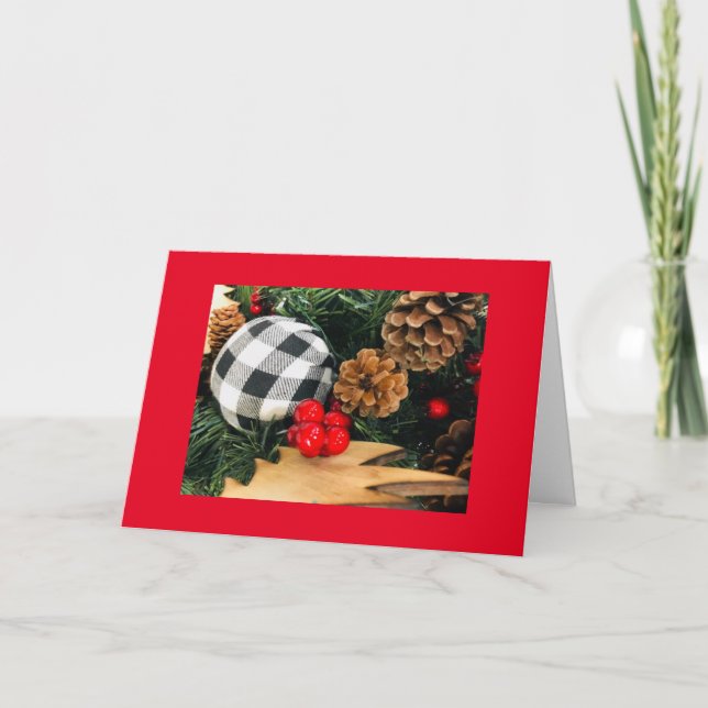 **MERRY CHRISTMAS** and "A VERY HAPPY NEW YEAR" Card (Front)