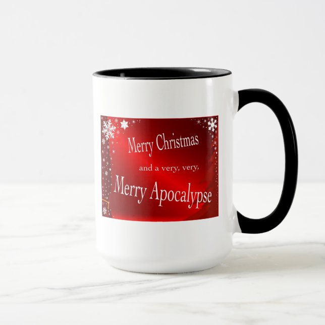 "Merry Christmas and Apocalypse" Mug. Mug (Right)