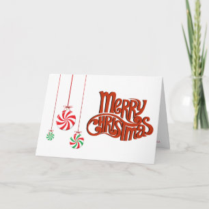 Merry Christmas and Christmas Candy Card