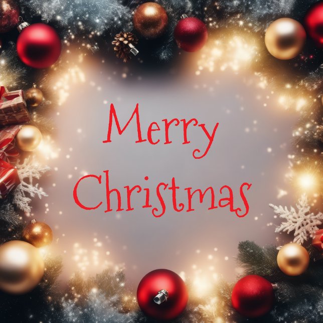  Merry Christmas and Happy Holidays Tree Decoration Card (Creator Uploaded)