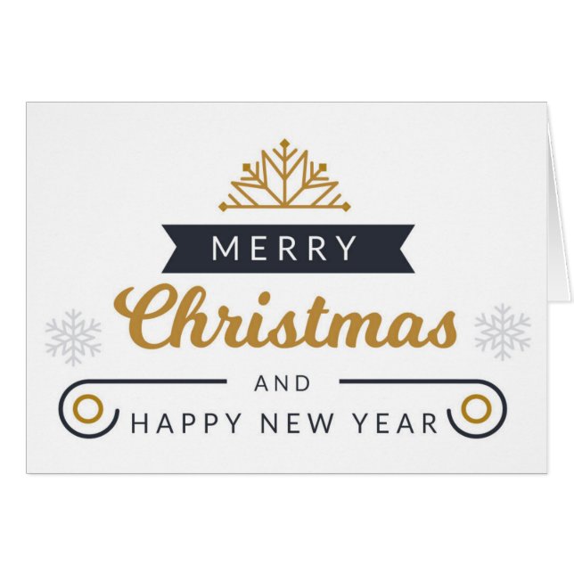 Merry Christmas And Happy New Year (Front Horizontal)