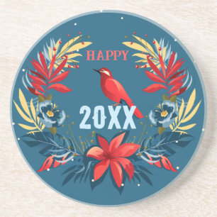 Merry Christmas and Happy New Year! 2026 Red Bird Coaster