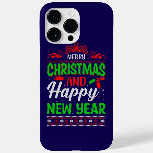 Merry Christmas And Happy New Year-61064 Case-Mate iPhone Case (Back)