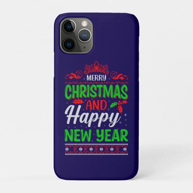 Merry Christmas And Happy New Year-61064 Case-Mate iPhone Case (Back)