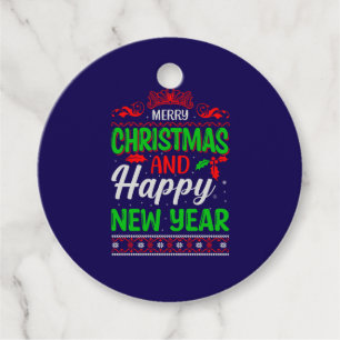 Merry Christmas And Happy New Year-61064 Favour Tags